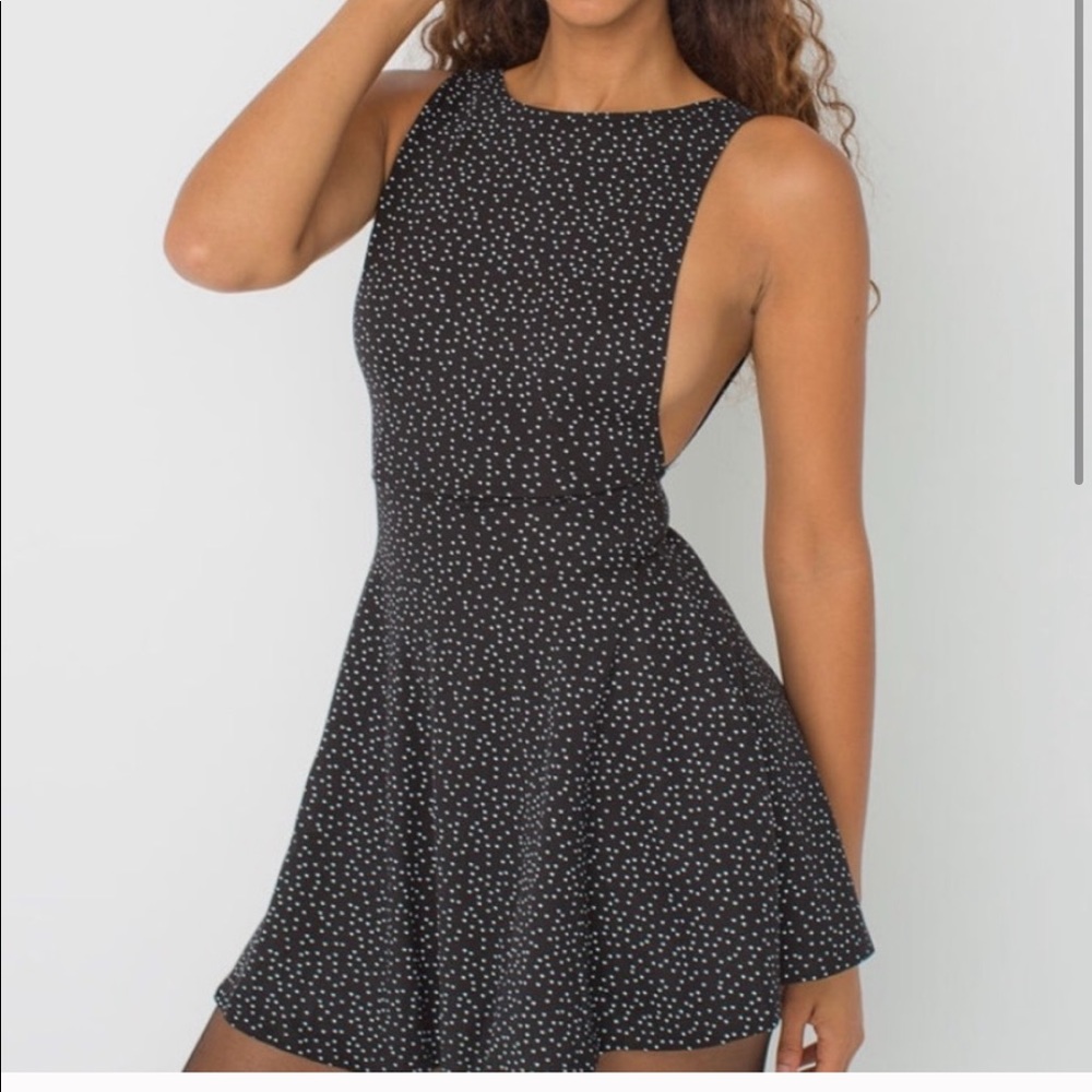 White polka dot dress